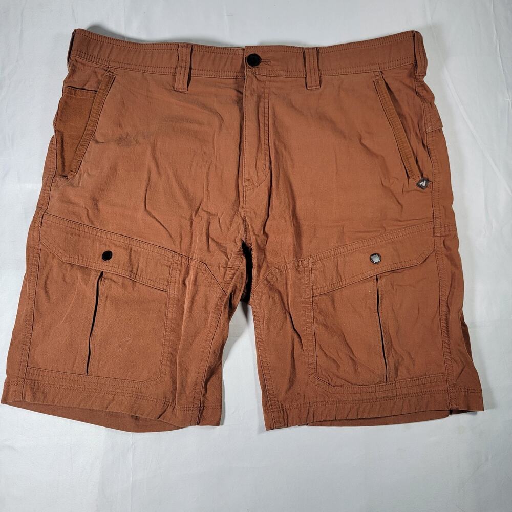 Eddie Bauer First Ascent Guides Day Off Cargo Shorts Mens 38 Brown Gorpcore